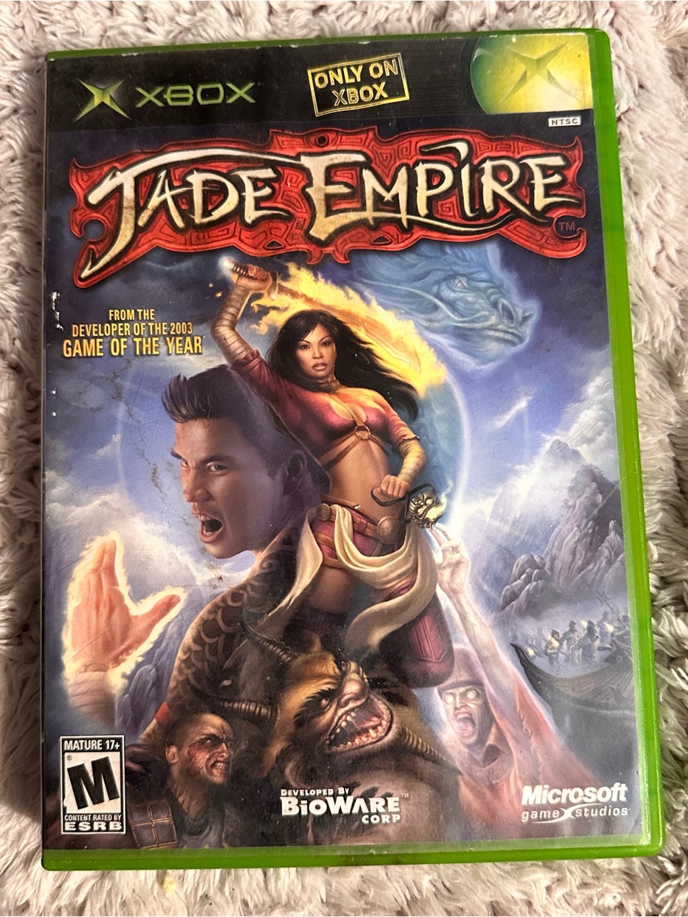 Jade Empire - Green Case CIB. Water damage to back cover. See photo